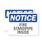 Signmission Fire Standpipe Inside OSHA Notice Sign, Plastic, 14in W x 10in L, 2PK OS-2PACK-NS-P-1014-L-12695 - alternate 1
